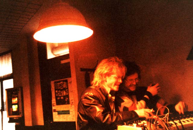 Klaus und Bernd am Mixer, Rhede, 1987