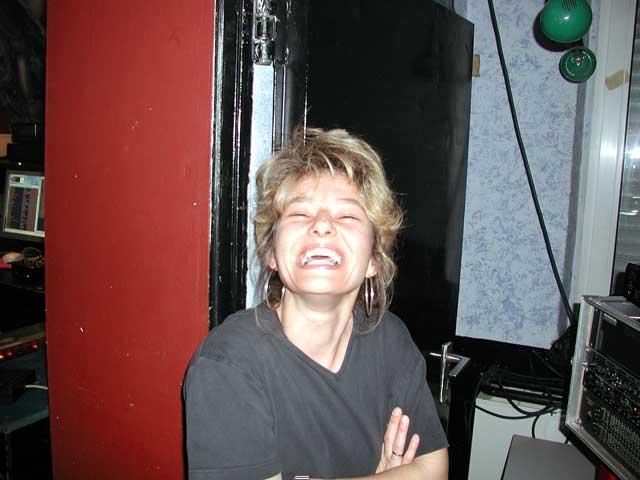 Heike ist gut gelaunt und l&auml;sst auch mal jemand anders an die Kamera ...